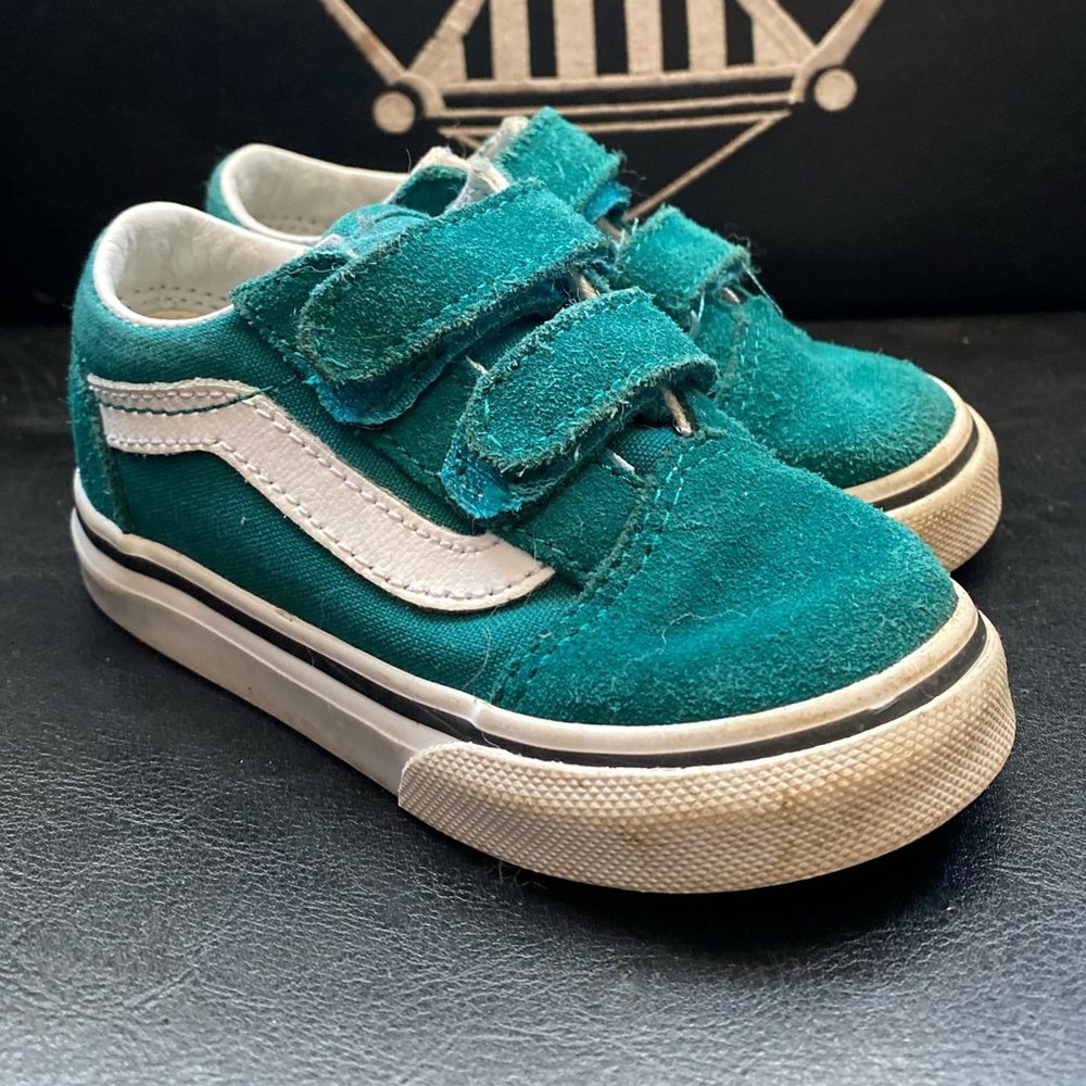 Seafoam green toddler Vans